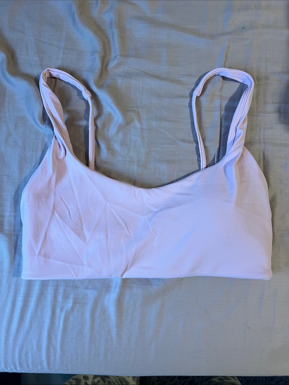 Light Pink Women's Bralette - Soft Stretch Tank Style